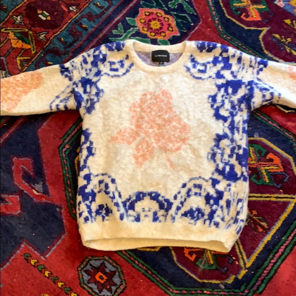 Anthropologie rose 🌹 fuzzy sweater - Picture 3 of 4